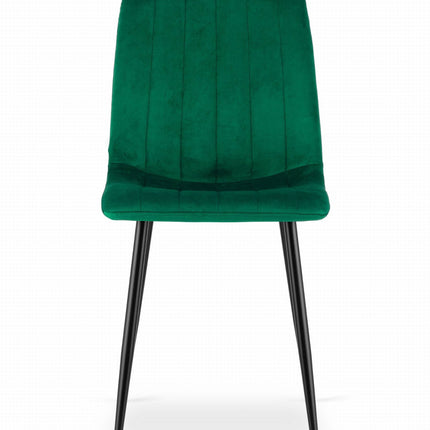 Kėdės LAVA, tamsiai žalias aksomas, 3 vnt. - Beauty Kit