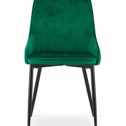 Kėdės MONZA, žalias aksomas, 3 vnt. - Beauty Kit