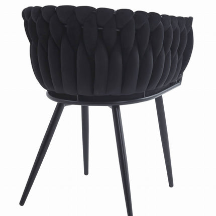 Kėdės ORION, juodas aksomas, 2 vnt. - Beauty Kit