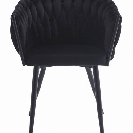 Kėdės ORION, juodas aksomas, 2 vnt. - Beauty Kit