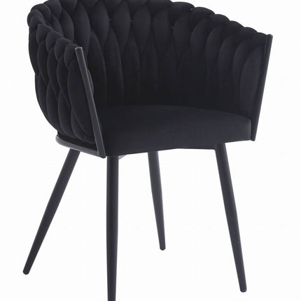 Kėdės ORION, juodas aksomas, 2 vnt. - Beauty Kit