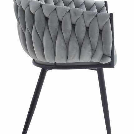 Kėdės ORION, šviesiai pilkas aksomas, 2 vnt. - Beauty Kit