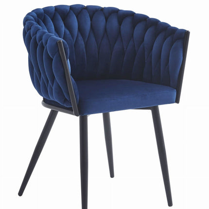 Kėdės ORION, tamsiai mėlynas aksomas, 2 vnt. - Beauty Kit