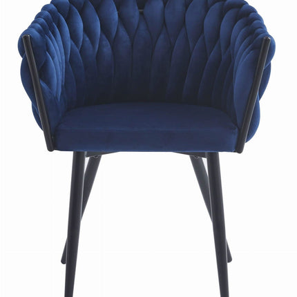 Kėdės ORION, tamsiai mėlynas aksomas, 2 vnt. - Beauty Kit