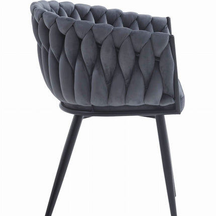 Kėdės ORION, tamsiai pilkas aksomas, 2 vnt. - Beauty Kit