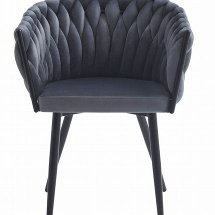 Kėdės ORION, tamsiai pilkas aksomas, 2 vnt. - Beauty Kit