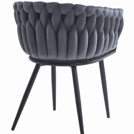 Kėdės ORION, tamsiai pilkas aksomas - Beauty Kit