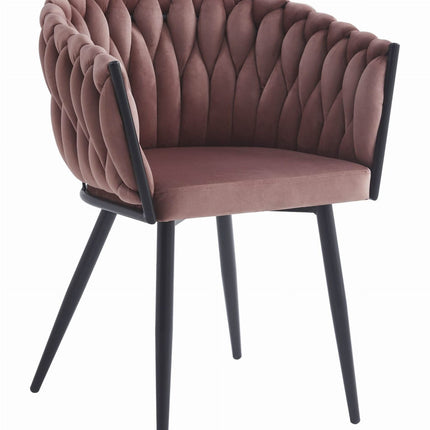 Kėdės ORION, tamsiai rožinis aksomas, 2 vnt. - Beauty Kit
