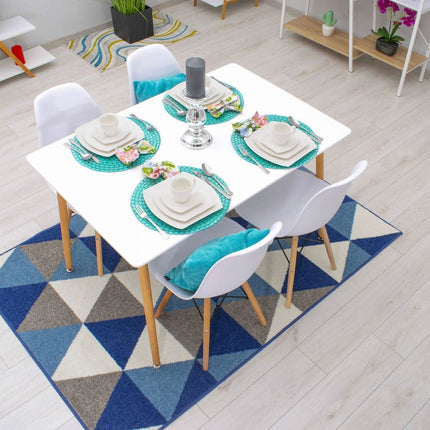 Kėdės OSAKA, baltos/natūralios kojos, 2 vnt. - Beauty Kit