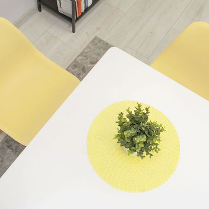 Kėdės OSAKA, kreminės/natūralios kojos, 2 vnt. - Beauty Kit