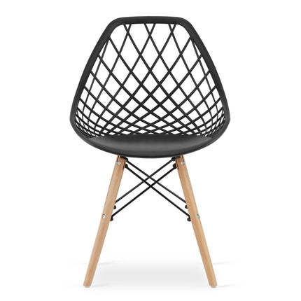 Kėdės SAKAI, juodos, 2 vnt. - Beauty Kit