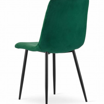 Kėdės TURIN, tamsiai žalias aksomas, 2 vnt. - Beauty Kit
