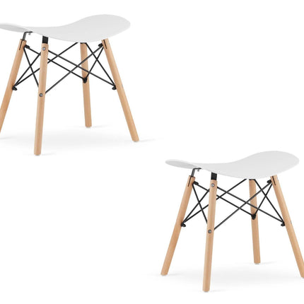 Kėdutės CORFU, balta, 2 vnt. - Beauty Kit