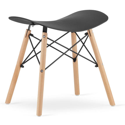 Kėdutės CORFU, juodos, 3 vnt. - Beauty Kit