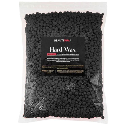 Kietasis depiliacijos vaškas granulėmis BLACK, 1000 g - Beauty Kit