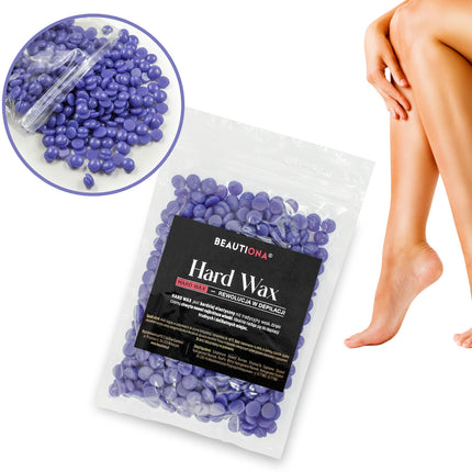Kietasis depiliacijos vaškas granulėmis PURPLE, 100 g, Beautiona prekės ženklas