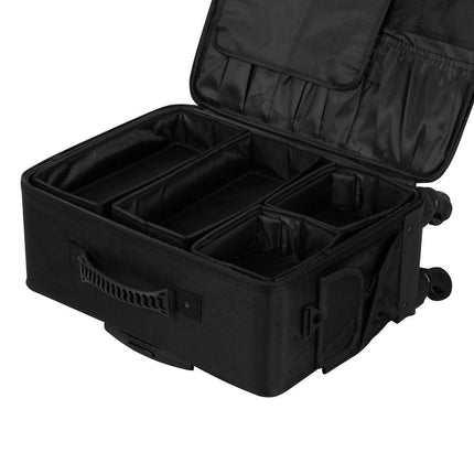 Kirpėjo lagaminas ant ratukų, juodas - Beauty Kit