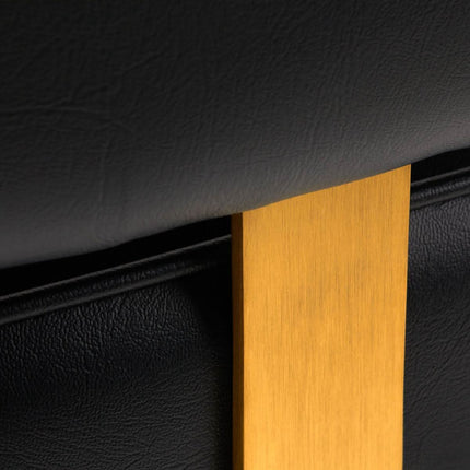 Kirpyklos kėdė GABBIANO LINZ NQ, juodai auksinė - Beauty Kit