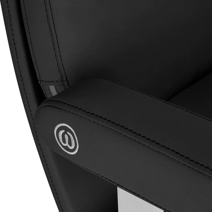 Kirpyklos kėdė hidraulinė OMEGA ASTRA, juoda – nuotrauka 5