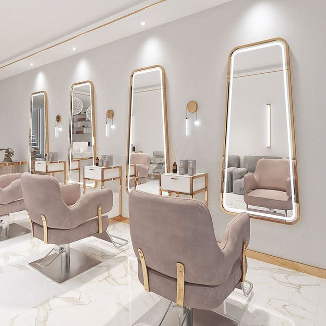 Kirpyklos konsolė su LED apšvietimu ir aliuminio rėmu 180x80 STD - Beauty Kit