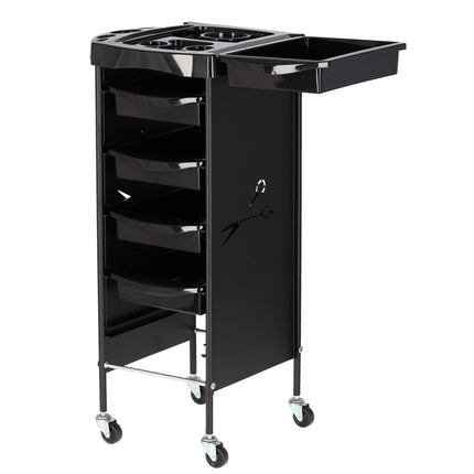 Kirpyklos vežimėlis L-160, juodas - Beauty Kit