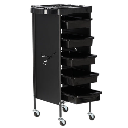 Kirpyklos vežimėlis L-160, juodas - Beauty Kit