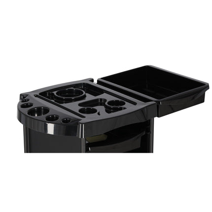 Kirpyklos vežimėlis L-160, juodas - Beauty Kit