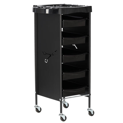 Kirpyklos vežimėlis L-160, juodas - Beauty Kit