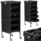 Kirpyklos vežimėlis L-160, juodas - Beauty Kit