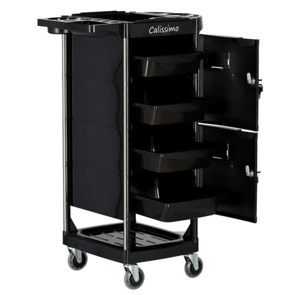 Kirpyklos vežimėlis X10, juodas - Beauty Kit