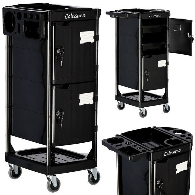 Kirpyklos vežimėlis X10, juodas - Beauty Kit