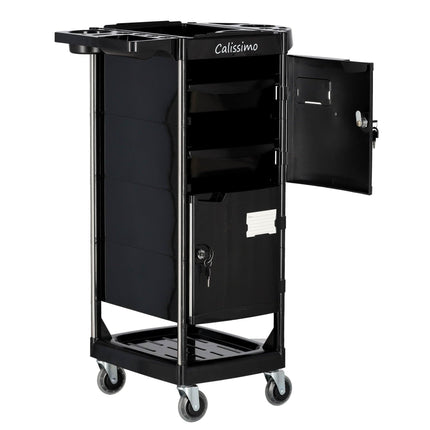 Kirpyklos vežimėlis X10, juodas - Beauty Kit