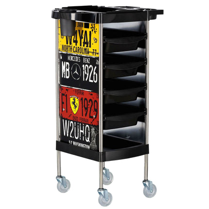 Kirpyklos vežimėlis X11-B PLATE, spalvotas - Beauty Kit