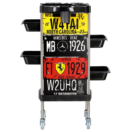 Kirpyklos vežimėlis X11-B PLATE, spalvotas - Beauty Kit