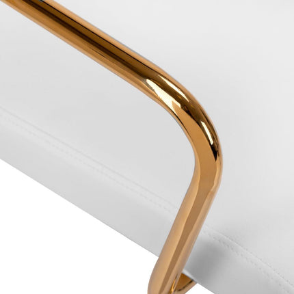 Kosmetinė kėdė QS-OF211G aukso kreminės - pilkos spalvos - Beauty Kit