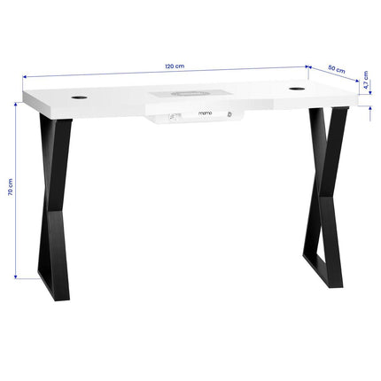 Kosmetinis stalas MOMO 04-BL su dulkių surinkėju - Beauty Kit