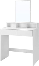 Kosmetinis staliukas su veidrodžiu ir 2 stalčiais RDT113W01 - Beauty Kit