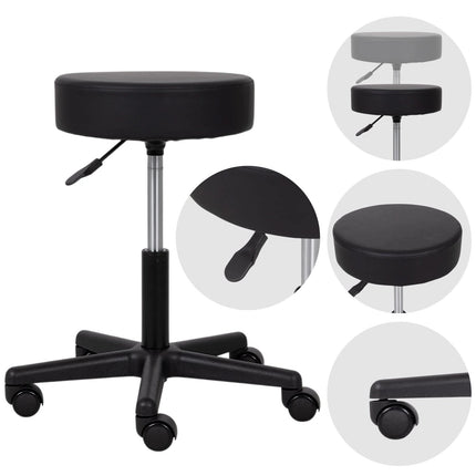 Kosmetologinė kėdutė HABYS TIMO Comfy Base k515, juoda
