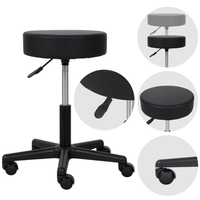 Kosmetologinė kėdutė HABYS TIMO Comfy Base k515, juoda