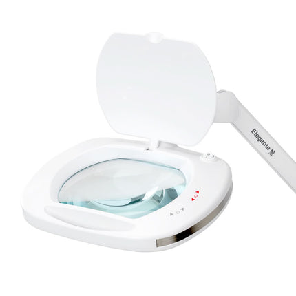 LED magnifying lamp ELEGANTE 6030 with clamp, white - photo 5