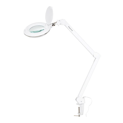 LED magnifying lamp ELEGANTE 6031 3D with clamp, white