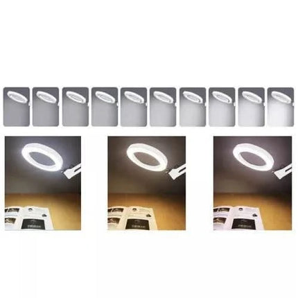 Kosmetologinė lempa su didinamuoju stiklu Izoxis, balta - Beauty Kit