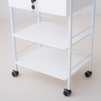 HABYS SORA Beauty Trolley with Lockable Drawer - details