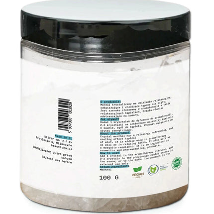 Kristalinis mentolis pirčiai, 100 g - Beauty Kit