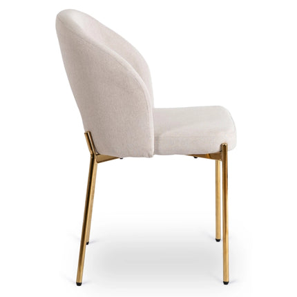 BROS kėdė, smėlio/aukso spalvos