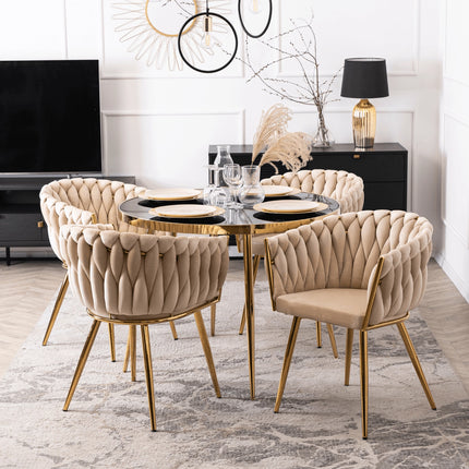 Стул CAPI Cream Velvet, кремовый велюр