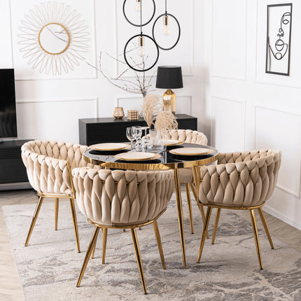 Стул CAPI Cream Velvet, кремовый велюр