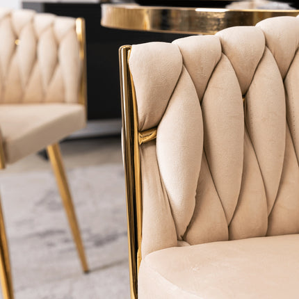 Стул CAPI Cream Velvet, кремовый велюр