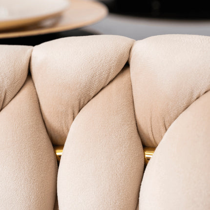 Стул CAPI Cream Velvet, кремовый велюр