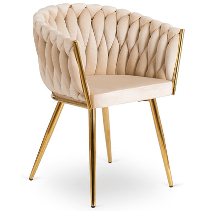 Стул CAPI Cream Velvet, кремовый велюр